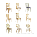 Gold Tiffany Dinner Metal Steel Chiavari Chairs